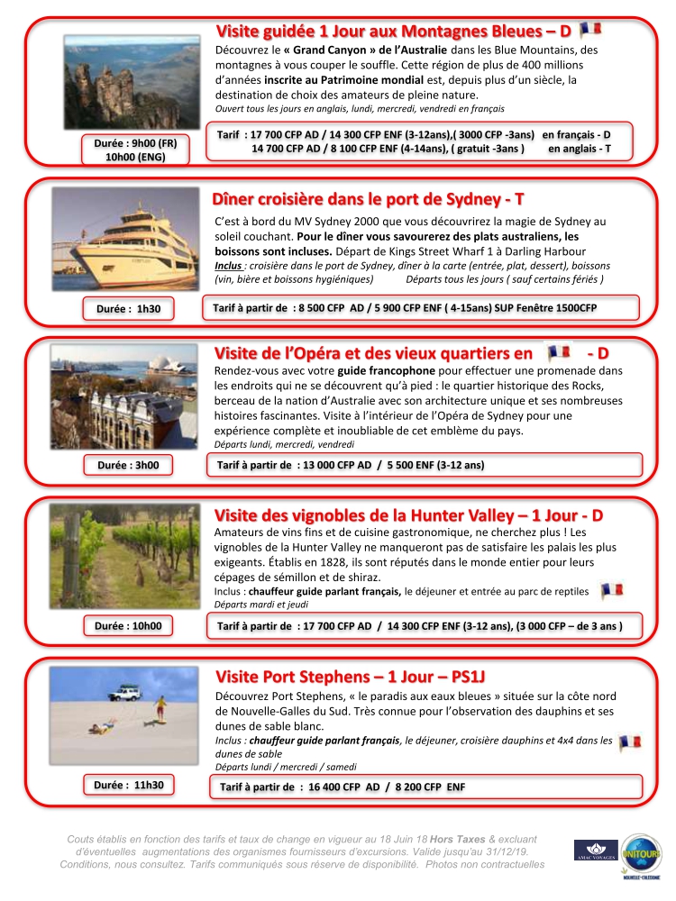 Sydney Excursions Amp Attractions