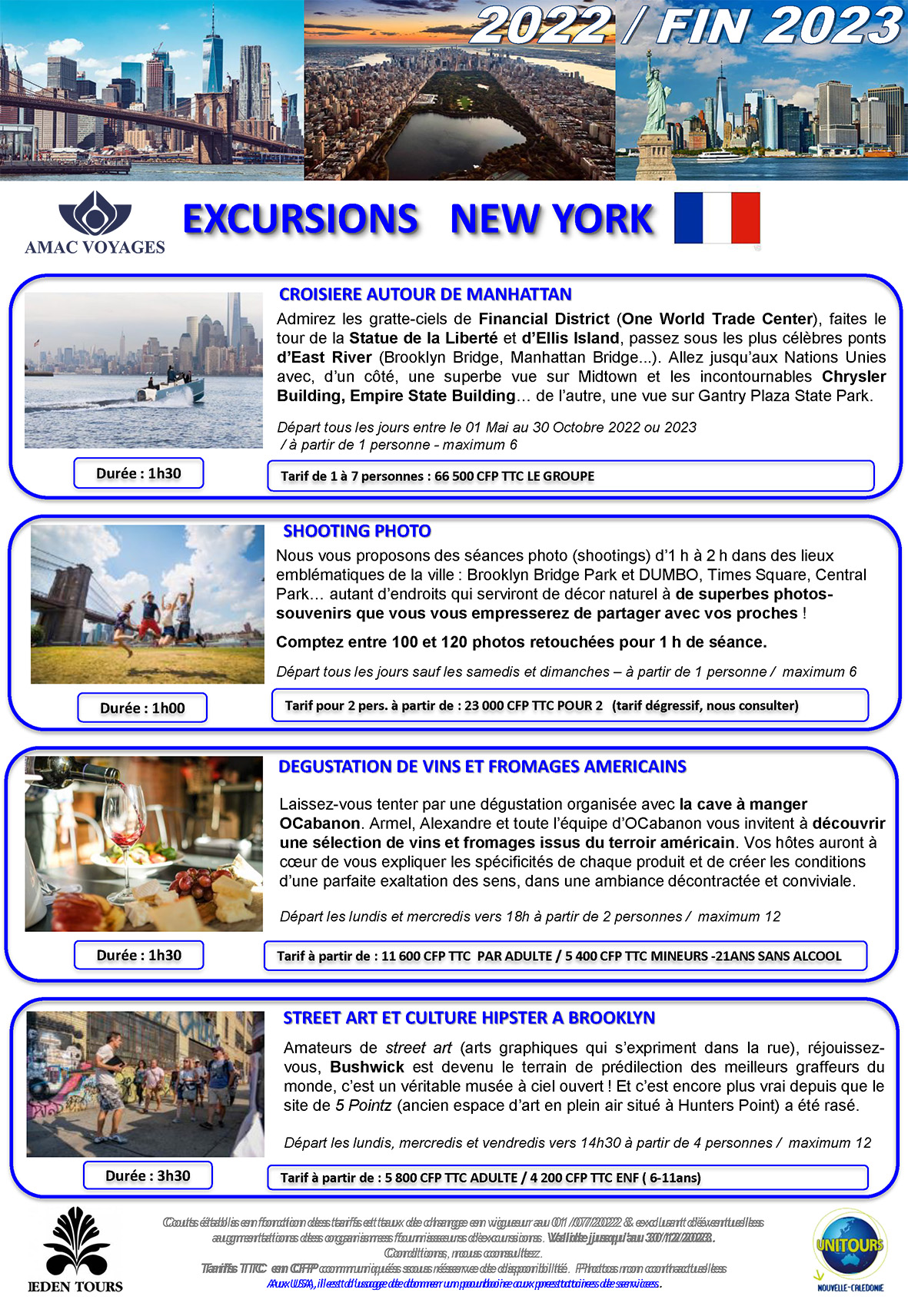 EXCURSIONS EN FRANCAIS NEW YORK 2022 FIN 2023 205x