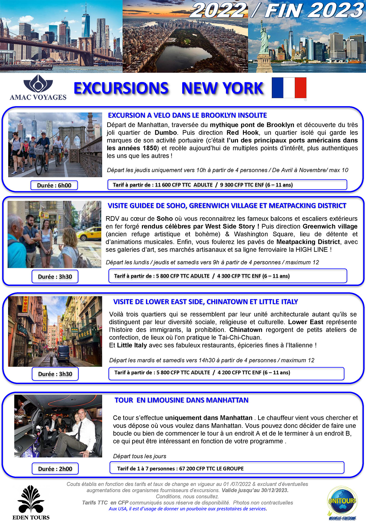 EXCURSIONS EN FRANCAIS NEW YORK 2022 FIN 2023 305x