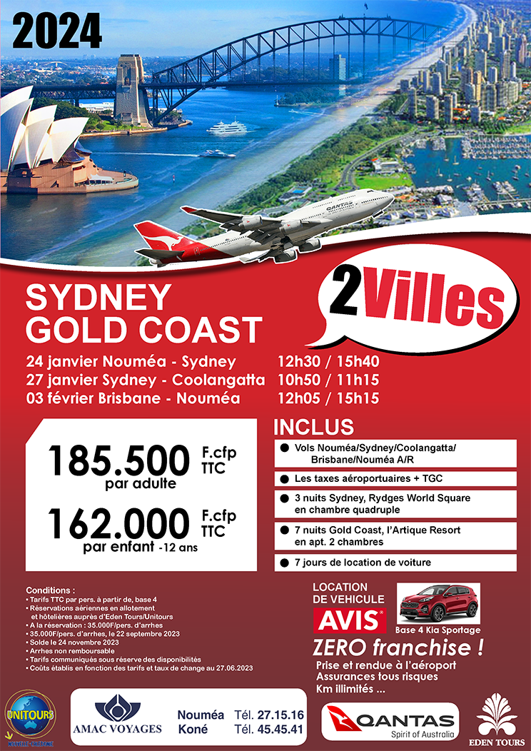 Qantas 2 villes SYD GC 2023 amac