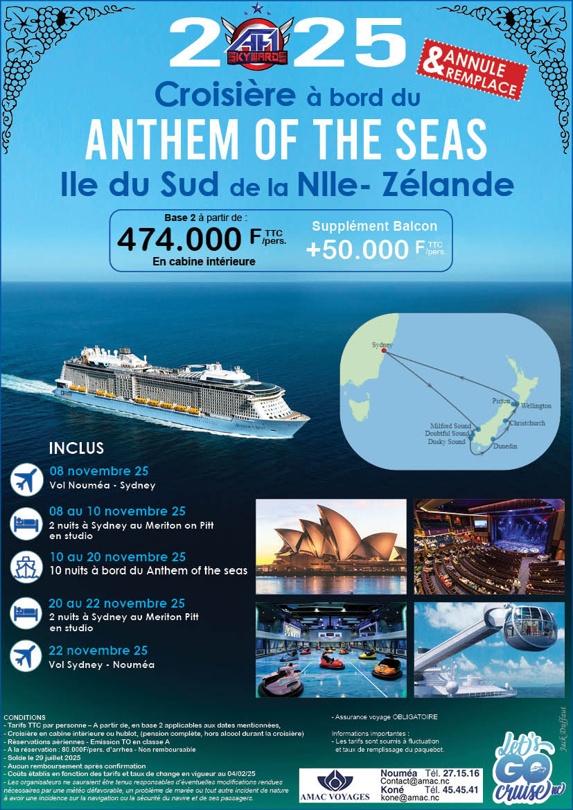 Cruise 8 21nov25 RoyalCari Anthem of the sea v3